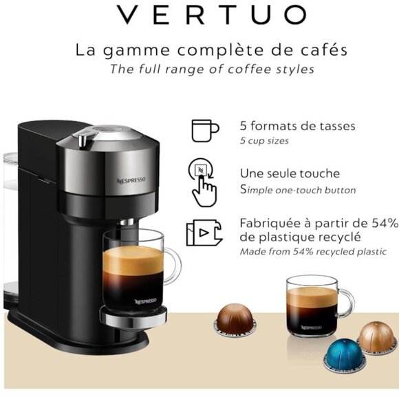 Nespresso Vertuo Next Coffee and Espresso Machine by Breville - Picture 5 of 6